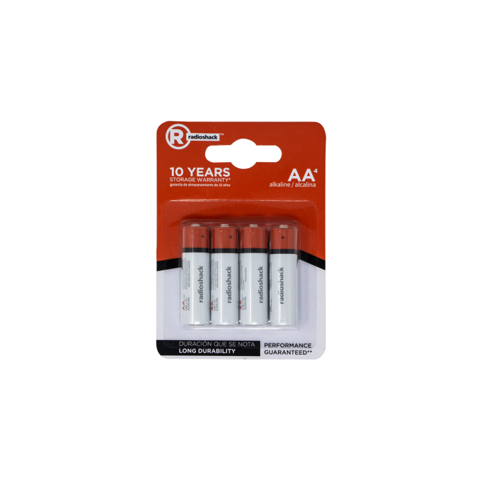RadioShack AA Alkaline Batteries / 2302213 / 4 Pack