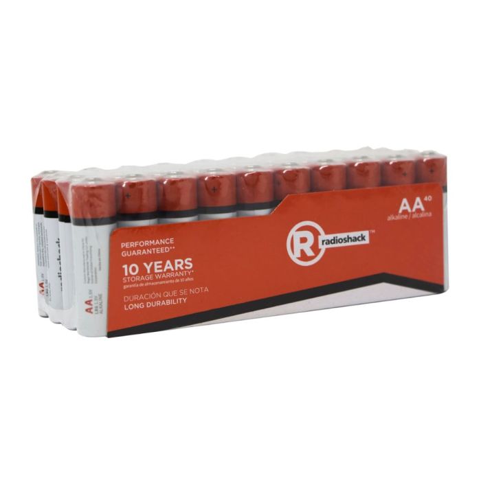 RadioShack Alkaline Batteries AA / 2309318 / 40 Pack