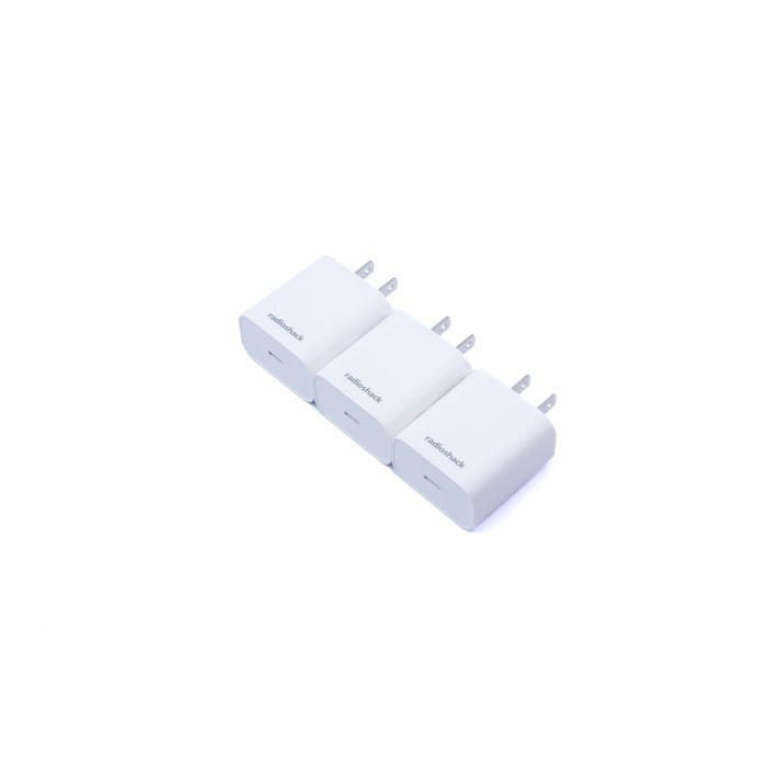 RadioShack Three Pack Type C Wall Charger 20W White 2733358