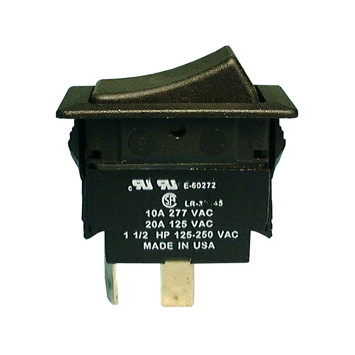 Philmore 30-630 Heavy Duty Rocker Switch, DPST, 20@125V AC, ON-OFF