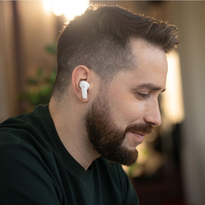 True Wireless Earbuds 380MAH Active Noise Cancelling ENC IPX5 White 3304380