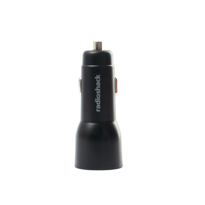 RadioShack Dual Car Charger with 1 USB (QC3.0) & Type-C Port 2733328