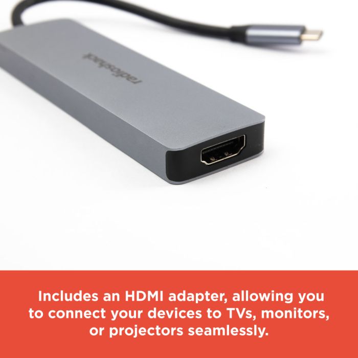 RadioShack 5 Port 2 Type C 2 USB HDMI Type C Adapter 2605172