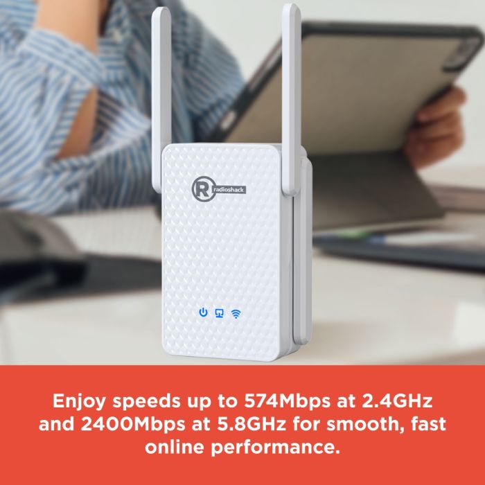 RadioShack WiFi 3000 Mbps High Speed Repeater 2505010