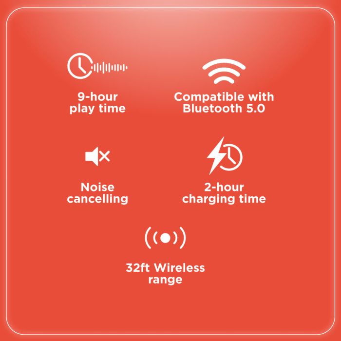 RadioShack THUNDER 2 -Bluetooth Headphones 3304275