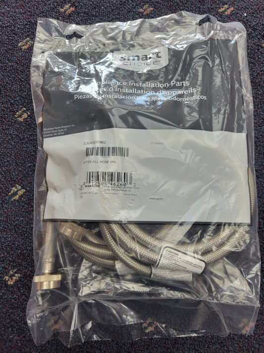 5304507962 Smart Choice  5' Stainless Steel Fill Hose, 2 Pack