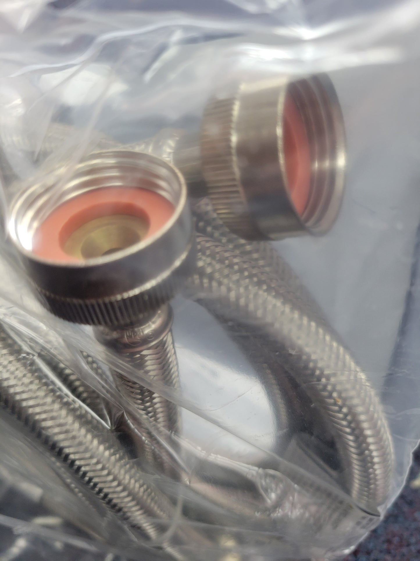 5304507962 Smart Choice  5' Stainless Steel Fill Hose, 2 Pack