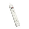 Tripp Lite series Protect It! 6-Outlet Surge Protector, 6 ft. Cord, 790 Joules, Diagnostic LED, Light Gray Housing TLP606